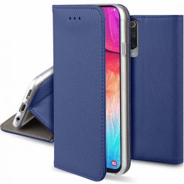 custodia book magnetica per motorola one fusion plus blue