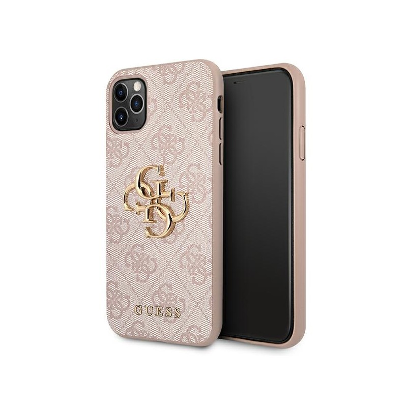 cover guess iphone 11 pro browncon logo gold