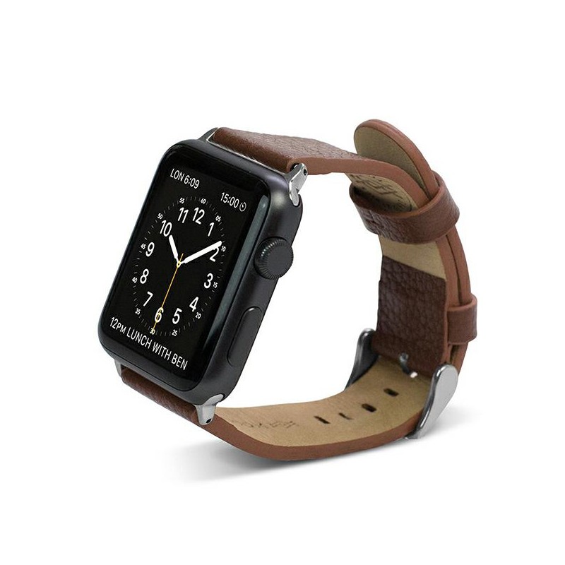 cinturino apple watch 38 mm marrone