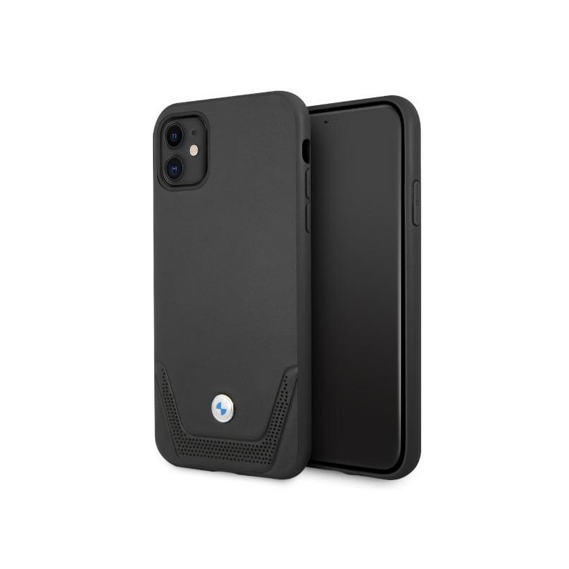 cover bmw iphone 11 black vera pelle