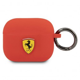 cover airpods 3 ferrari silicone rosso