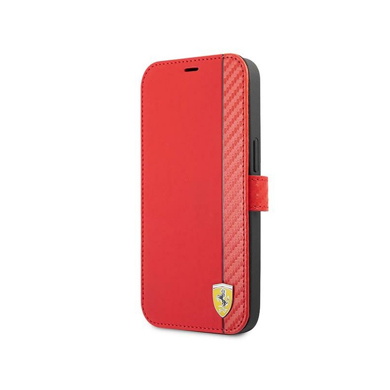 custodia a libro ferrari iphone 13 mini rossa