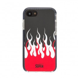 cover fiamma nera apple iphone 6 / 6s /  7/ 8 / se ( 2020 )