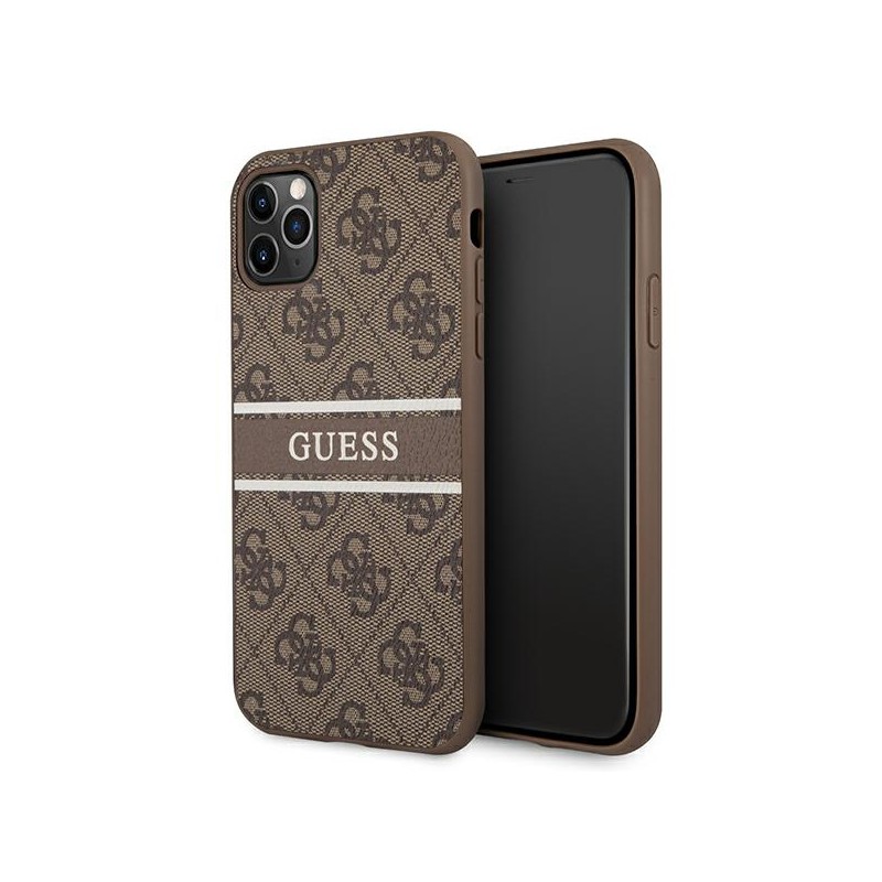 cover guess iphone 11 pro browncon logo gold