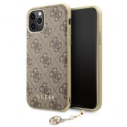 cover guess iphone 11 pro browncon logo gold