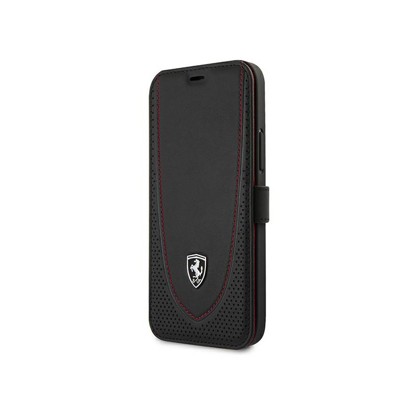 book ferrari iphone 12 mni vera pelle nera