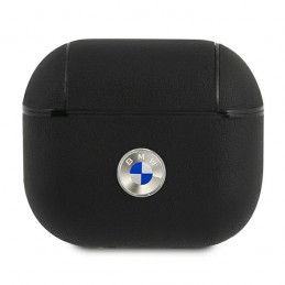 cover bmw airpods 3° generazione irivestito in pelle nero