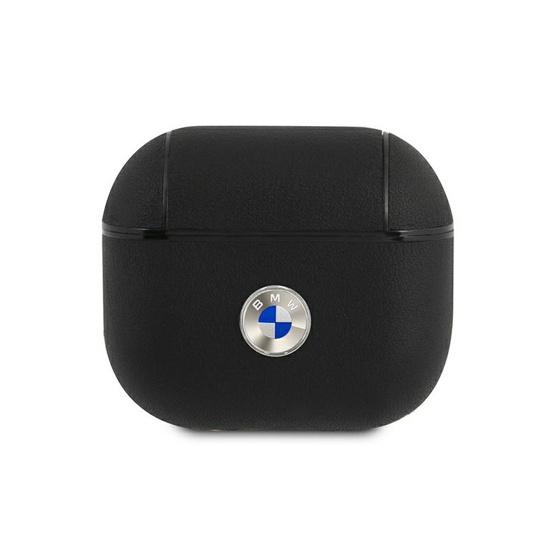 cover bmw airpods 3° generazione irivestito in pelle nero