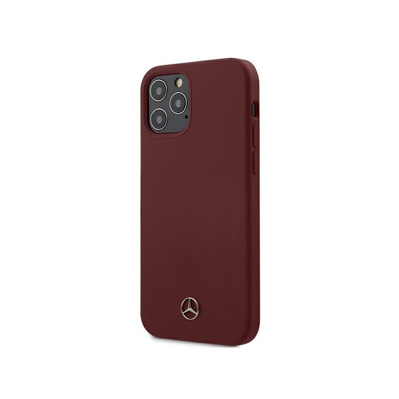 cover mercedes iphone 12/ 12 pro vera pelle rossa