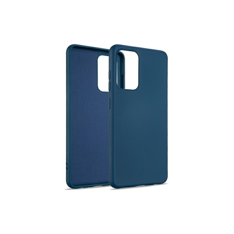 cover in silicone samsung s22 blu