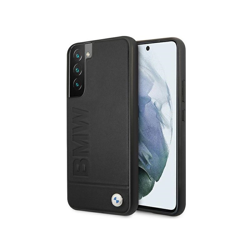 cover bmw galaxy s22 plus vera pelle nera