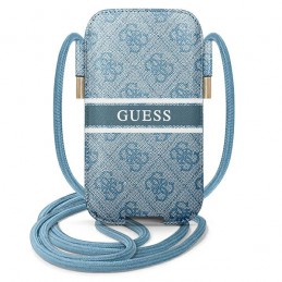 portacellulare universale guess blu con tracolla sino a 6,1 