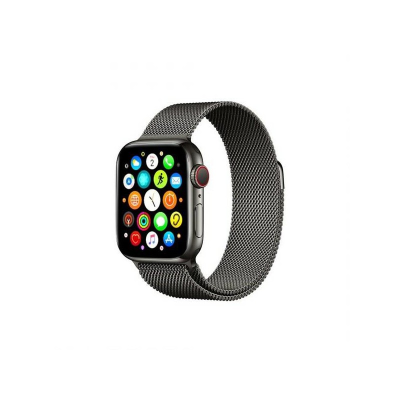 cinturino apple watch 44 mm metallo nero