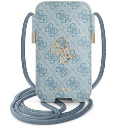portacellulare universale guess blu con tracolla sino a 6,7 