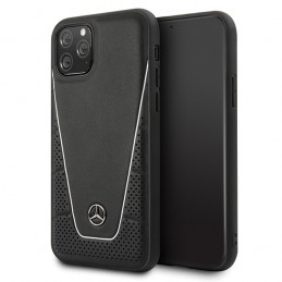 cover mercedes iphone 11 pro vera pelle nera