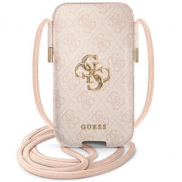 portacellulare universale guess pink con tracolla sino a 6,7 