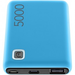 powerbank 5000mah usb-c / microusb blu