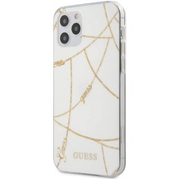 cover guess iphone 12 / 12 pro  bianco-oro