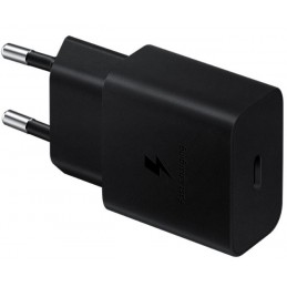 caricabatterie originale samsung usb-c 15 watt nero senza cavo