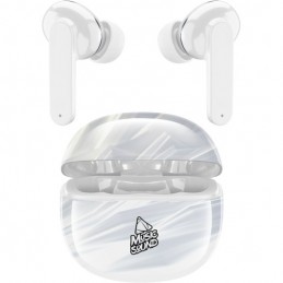 auricolare vivavoce bluetooth doppio con base di ricarica fantasy ghiaccio