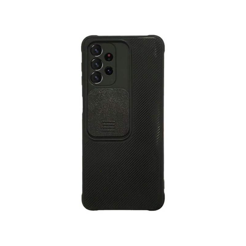 cover tpu samsung a22 5g nera con protezione fotocamera