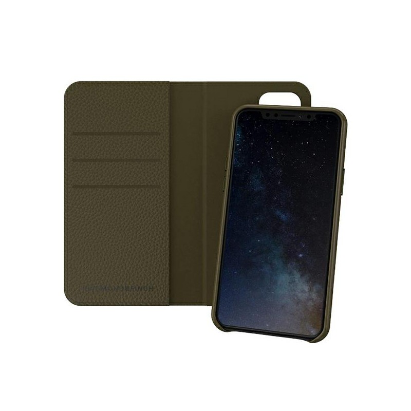 custodia a libro iphone 11 pro richmond & finch verde con cover interna staccabile