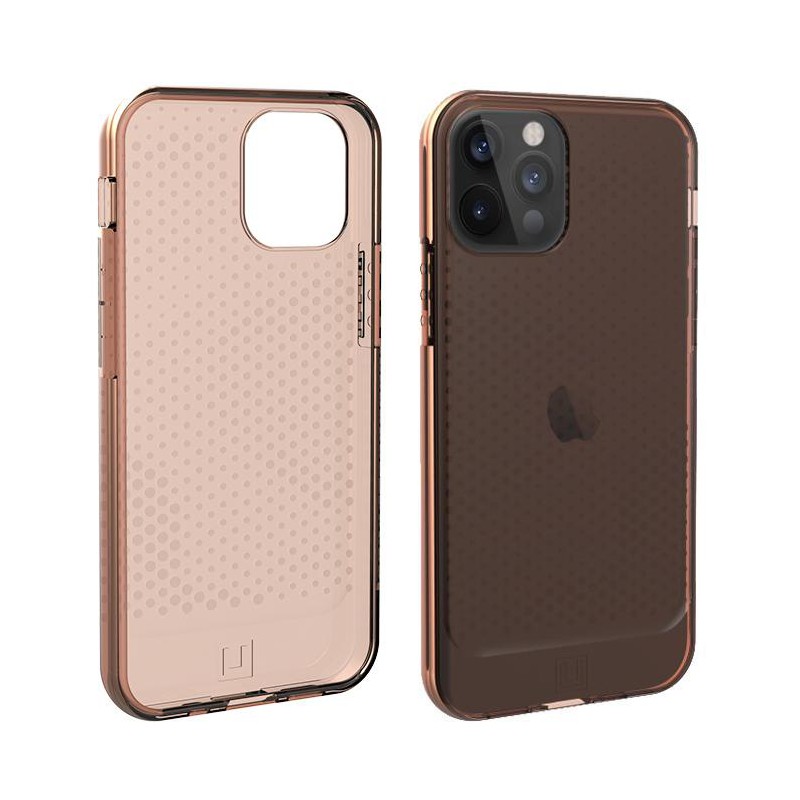 urban armor gear apple iphone 12/12 pro [u] lucent- orange