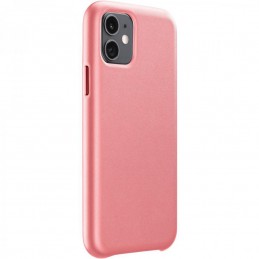 cover iphone 11 effetto pelle e tasti in allumino satinato arancio