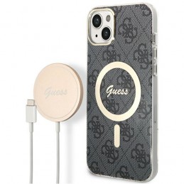 cover guess + caricabatterie magsafe iphone 14 grey