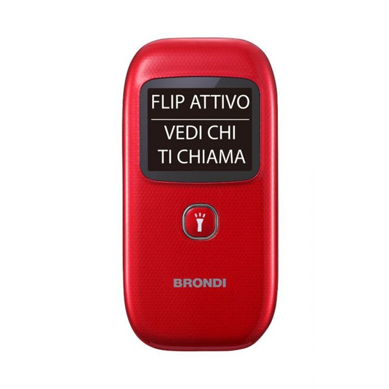 telefono cellulare brondi window plus rosso