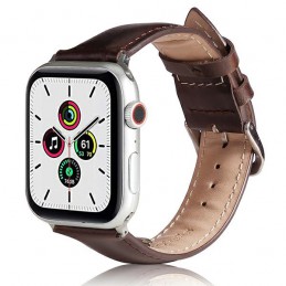 cinturino apple watch vera pelle nero 34-40-41 mm nero