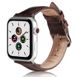 cinturino apple watch vera pelle nero 42-44-45-49 mm brown