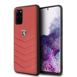 cover ferrari samsung s20 plus vera pelle rossa