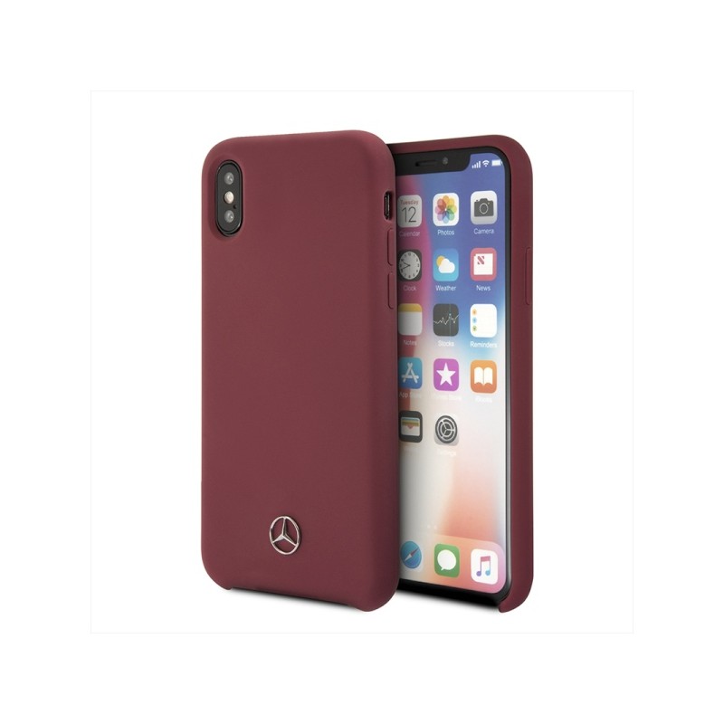 cover mercedes iphone x/ xssilicone rosso