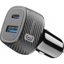 caricabatterie auto doppia usb 32watt qualcom nero 2 usb