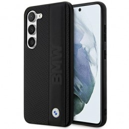 cover bmw galaxy s23 vera pelle nera