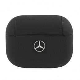 cover mercedes airpods pro 2 vera pelle nero