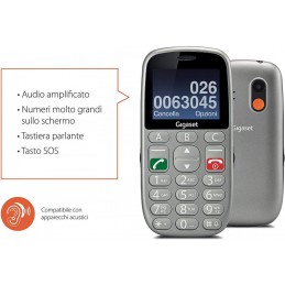 telefono gsm dual sim senior tasti grandi ampio display tasto sos e torcia