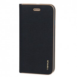 book a23 con porta carte di credito chiusura magnetica blu navy