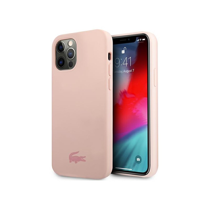 cover lacoste iphone 12 / 12 pro rosa cover lacoste iphone 12 / 12 pro rosa