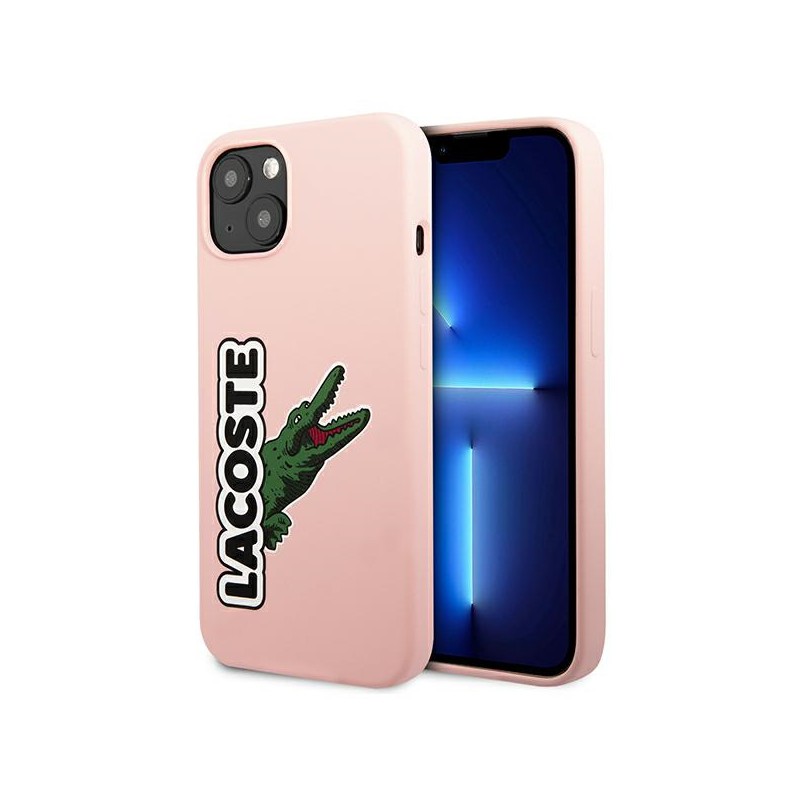 cover lacoste iphone 13 rosa