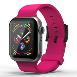 cinturino apple watch silicone fucsia 38-40 mm