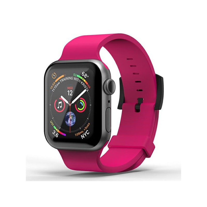 cinturino apple watch silicone fucsia 38-40 mm