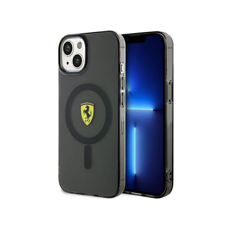 cover ferrari iphone 14 magsafe nera