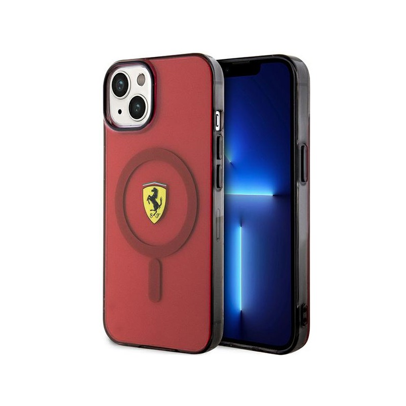 cover ferrari iphone 14 magsafe rossa