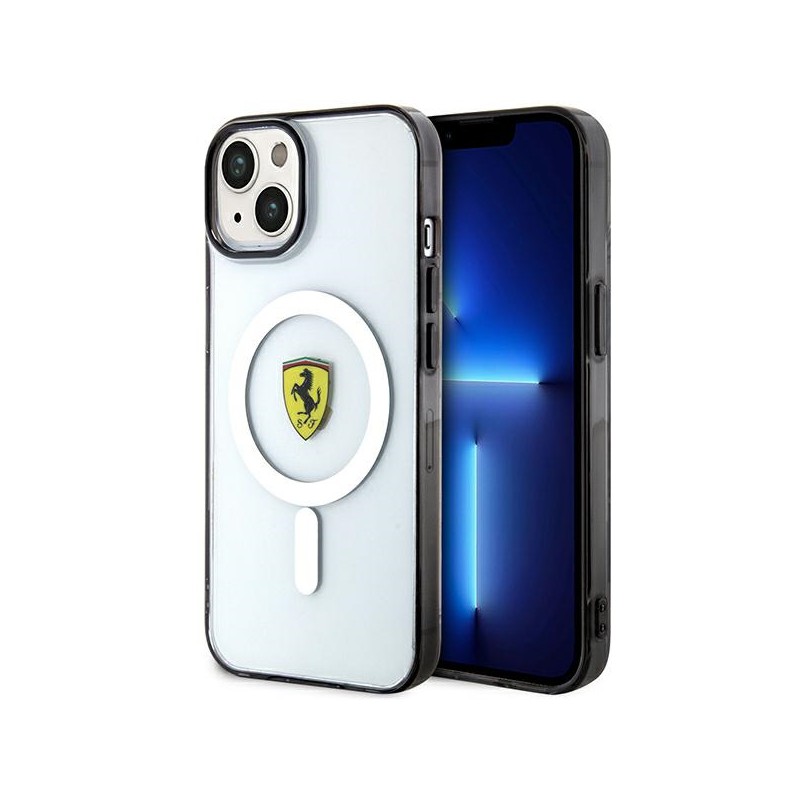 cover ferrari iphone 14 magsafe trasparente