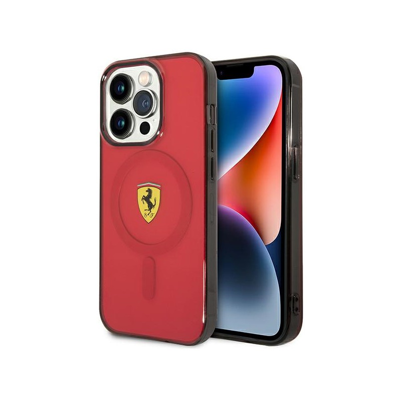 cover ferrari iphone 14 pro magsafe rossa