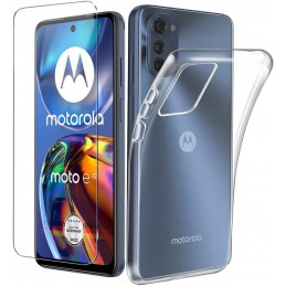 cover motorola e22 ultra sottile trasparente