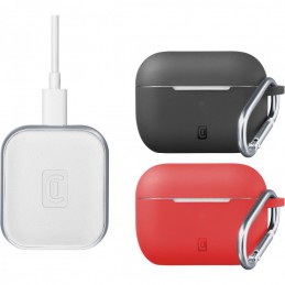 caricabatterie wireless airpods biancocon 2 silicon case incluse