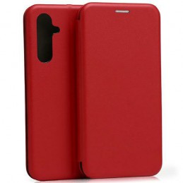 book a54 con porta carte di credito chiusura magnetica rossa